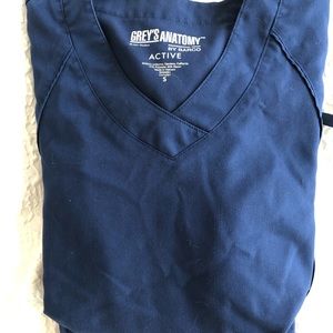 Grey’s Anatomy by Barco Navy blue scrub set,